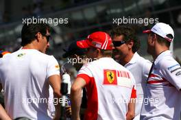 09.09.2007 Monza, Italy,  Mark Webber (AUS), Red Bull Racing, Kimi Raikkonen (FIN), Räikkönen, Scuderia Ferrari - Formula 1 World Championship, Rd 13, Italian Grand Prix, Sunday