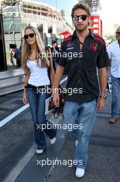 09.09.2007 Monza, Italy,  Jenson Button (GBR), Honda Racing F1 Team and his girlfriend Florence Brudenell-Bruce (GBR) - Formula 1 World Championship, Rd 13, Italian Grand Prix, Sunday