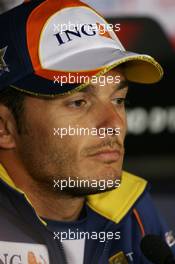 06.09.2007 Monza, Italy,  Giancarlo Fisichella (ITA), Renault F1 Team - Formula 1 World Championship, Rd 13, Italian Grand Prix, Thursday