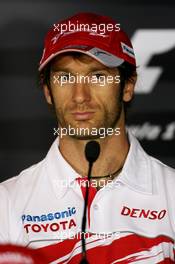 06.09.2007 Monza, Italy,  Jarno Trulli (ITA), Toyota Racing - Formula 1 World Championship, Rd 13, Italian Grand Prix, Thursday Press Conference