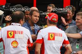 06.09.2007 Monza, Italy,  Kimi Raikkonen (FIN), Räikkönen, Scuderia Ferrari is interviewed - Formula 1 World Championship, Rd 13, Italian Grand Prix, Thursday