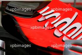 06.09.2007 Monza, Italy,  McLaren Mercedes rear wing detail - Formula 1 World Championship, Rd 13, Italian Grand Prix, Thursday