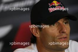 06.09.2007 Monza, Italy,  Mark Webber (AUS), Red Bull Racing - Formula 1 World Championship, Rd 13, Italian Grand Prix, Thursday Press Conference