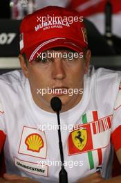 06.09.2007 Monza, Italy,  Kimi Raikkonen (FIN), Räikkönen, Scuderia Ferrari - Formula 1 World Championship, Rd 13, Italian Grand Prix, Thursday