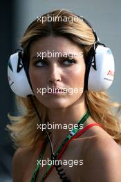 06.09.2007 Monza, Italy,  A girl in the paddock - Formula 1 World Championship, Rd 13, Italian Grand Prix, Thursday