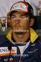 06.09.2007 Monza, Italy,  Giancarlo Fisichella (ITA), Renault F1 Team - Formula 1 World Championship, Rd 13, Italian Grand Prix, Thursday