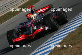 06.12.2007 Jerez, Spain,  Lewis Hamilton (GBR), McLaren Mercedes - Formula 1 Testing, Jerez