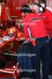 06.12.2007 Jerez, Spain,  Slick tyres for Michael Schumacher (GER), Test Driver, Scuderia Ferrari - Formula 1 Testing, Jerez