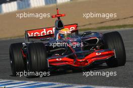 06.12.2007 Jerez, Spain,  Lewis Hamilton (GBR), McLaren Mercedes, MP4-22 - Formula 1 Testing, Jerez