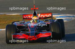 05.12.2007 Jerez, Spain,  Lewis Hamilton (GBR), McLaren Mercedes, MP4-22 - Formula 1 Testing, Jerez