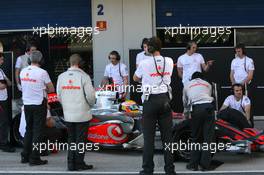 05.12.2007 Jerez, Spain,  Lewis Hamilton (GBR), McLaren Mercedes - Formula 1 Testing, Jerez