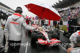 30.09.2007 Gotemba, Japan,  Lewis Hamilton (GBR), McLaren Mercedes - Formula 1 World Championship, Rd 15, Japanese Grand Prix, Sunday Pre-Race Grid