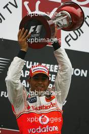 30.09.2007 Gotemba, Japan,  Winner, 1st, Lewis Hamilton (GBR), McLaren Mercedes, MP4-22 - Formula 1 World Championship, Rd 15, Japanese Grand Prix, Sunday Podium