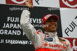 30.09.2007 Gotemba, Japan,  Winner, 1st, Lewis Hamilton (GBR), McLaren Mercedes, MP4-22 - Formula 1 World Championship, Rd 15, Japanese Grand Prix, Sunday Podium