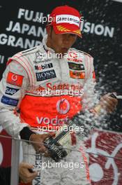 30.09.2007 Gotemba, Japan,  Winner, 1st, Lewis Hamilton (GBR), McLaren Mercedes, MP4-22 - Formula 1 World Championship, Rd 15, Japanese Grand Prix, Sunday Podium