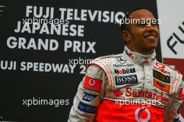 30.09.2007 Gotemba, Japan,  Winner, 1st, Lewis Hamilton (GBR), McLaren Mercedes, MP4-22 - Formula 1 World Championship, Rd 15, Japanese Grand Prix, Sunday Podium