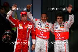 29.09.2007 Gotemba, Japan,  Kimi Raikkonen (FIN), Räikkönen, Scuderia Ferrari, Fernando Alonso (ESP), McLaren Mercedes, Lewis Hamilton (GBR), McLaren Mercedes - Formula 1 World Championship, Rd 15, Japanese Grand Prix, Saturday Practice