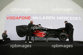 15.01.2007 Valencia, Spain The car get launched - McLaren Mercedes MP4-22 Launch