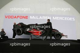 15.01.2007 Valencia, Spain The car get launched - McLaren Mercedes MP4-22 Launch