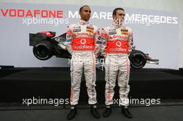 15.01.2007 Valencia, Spain Lewis Hamilton (GBR), McLaren Mercedes, Fernando Alonso (ESP), McLaren Mercedes - McLaren Mercedes MP4-22 Launch