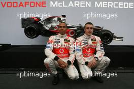 15.01.2007 Valencia, Spain Lewis Hamilton (GBR), McLaren Mercedes, Fernando Alonso (ESP), McLaren Mercedes - McLaren Mercedes MP4-22 Launch