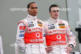 15.01.2007 Valencia, Spain Fernando Alonso (ESP), McLaren Mercedes, Lewis Hamilton (GBR), McLaren Mercedes - McLaren Mercedes MP4-22 Launch