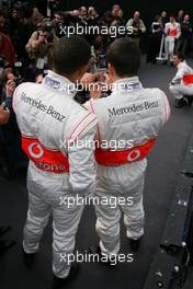 15.01.2007 Valencia, Spain Fernando Alonso (ESP), McLaren Mercedes, Lewis Hamilton (GBR), McLaren Mercedes - McLaren Mercedes MP4-22 Launch