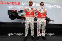 15.01.2007 Valencia, Spain Lewis Hamilton (GBR), McLaren Mercedes, Fernando Alonso (ESP), McLaren Mercedes - McLaren Mercedes MP4-22 Launch