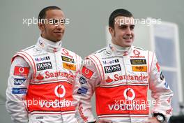 15.01.2007 Valencia, Spain Fernando Alonso (ESP), McLaren Mercedes, Lewis Hamilton (GBR), McLaren Mercedes - McLaren Mercedes MP4-22 Launch