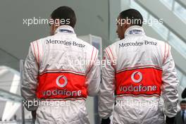 15.01.2007 Valencia, Spain Fernando Alonso (ESP), McLaren Mercedes, Lewis Hamilton (GBR), McLaren Mercedes - McLaren Mercedes MP4-22 Launch