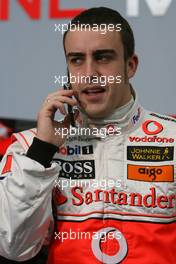 15.01.2007 Valencia, Spain Fernando Alonso (ESP), McLaren Mercedes - McLaren Mercedes MP4-22 Launch