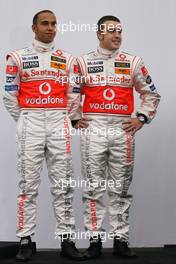 15.01.2007 Valencia, Spain Fernando Alonso (ESP), McLaren Mercedes, Lewis Hamilton (GBR), McLaren Mercedes - McLaren Mercedes MP4-22 Launch