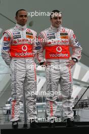 15.01.2007 Valencia, Spain Lewis Hamilton (GBR), McLaren Mercedes, Fernando Alonso (ESP), McLaren Mercedes - McLaren Mercedes MP4-22 Launch