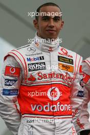 15.01.2007 Valencia, Spain Lewis Hamilton (GBR), McLaren Mercedes - McLaren Mercedes MP4-22 Launch