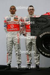 15.01.2007 Valencia, Spain Lewis Hamilton (GBR), McLaren Mercedes, Fernando Alonso (ESP), McLaren Mercedes - McLaren Mercedes MP4-22 Launch