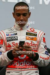 15.01.2007 Valencia, Spain Lewis Hamilton (GBR), McLaren Mercedes - McLaren Mercedes MP4-22 Launch