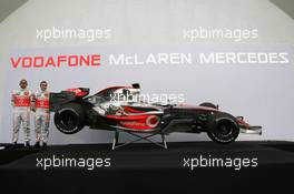 15.01.2007 Valencia, Spain Lewis Hamilton (GBR), McLaren Mercedes, Fernando Alonso (ESP), McLaren Mercedes - McLaren Mercedes MP4-22 Launch