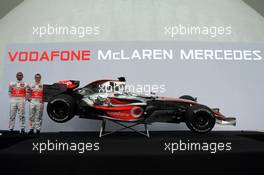 15.01.2007 Valencia, Spain Lewis Hamilton (GBR), McLaren Mercedes, Fernando Alonso (ESP), McLaren Mercedes - McLaren Mercedes MP4-22 Launch