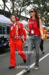 27.05.2007 Monte Carlo, Monaco,  Jean Todt (FRA), Scuderia Ferrari, Ferrari CEO and Michelle Yeoh (MLY, ex. James Bond girl, actor) Girlfriend of Jean Todt - Formula 1 World Championship, Rd 5, Monaco Grand Prix, Sunday Pre-Race Grid