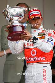 27.05.2007 Monte Carlo, Monaco,  2nd place Lewis Hamilton (GBR), McLaren Mercedes - Formula 1 World Championship, Rd 5, Monaco Grand Prix, Sunday Podium