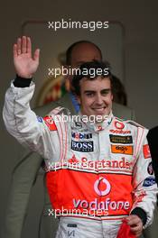 27.05.2007 Monte Carlo, Monaco,  1st place Fernando Alonso (ESP), McLaren Mercedes - Formula 1 World Championship, Rd 5, Monaco Grand Prix, Sunday Podium