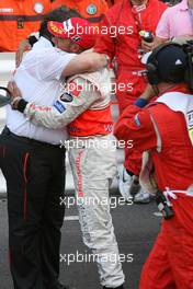 27.05.2007 Monte Carlo, Monaco,  Norbert Haug (GER), Mercedes, Motorsport chief and Lewis Hamilton (GBR), McLaren Mercedes - Formula 1 World Championship, Rd 5, Monaco Grand Prix, Sunday Podium