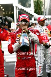 27.05.2007 Monte Carlo, Monaco,  Felipe Massa (BRA), Scuderia Ferrari - Formula 1 World Championship, Rd 5, Monaco Grand Prix, Sunday Podium