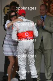 27.05.2007 Monte Carlo, Monaco,  Princess Caroline of Monaco and Lewis Hamilton (GBR), McLaren Mercedes - Formula 1 World Championship, Rd 5, Monaco Grand Prix, Sunday Podium