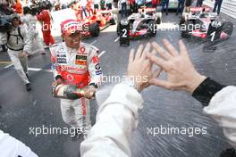 27.05.2007 Monte Carlo, Monaco,  Lewis Hamilton (GBR), McLaren Mercedes - Formula 1 World Championship, Rd 5, Monaco Grand Prix, Sunday Podium