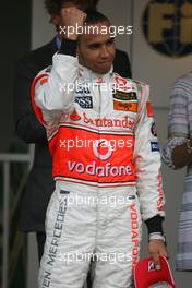 27.05.2007 Monte Carlo, Monaco,  Lewis Hamilton (GBR), McLaren Mercedes - Formula 1 World Championship, Rd 5, Monaco Grand Prix, Sunday Podium