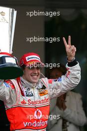 27.05.2007 Monte Carlo, Monaco,  1st place Fernando Alonso (ESP), McLaren Mercedes - Formula 1 World Championship, Rd 5, Monaco Grand Prix, Sunday Podium