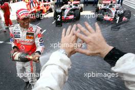 27.05.2007 Monte Carlo, Monaco,  Lewis Hamilton (GBR), McLaren Mercedes - Formula 1 World Championship, Rd 5, Monaco Grand Prix, Sunday Podium