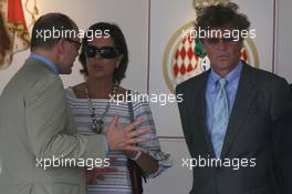 27.05.2007 Monte Carlo, Monaco,  Prince Albert II of Monaco, Princess Caroline of Monaco, Ernst August V, Prince of Hanover - Formula 1 World Championship, Rd 5, Monaco Grand Prix, Sunday Podium