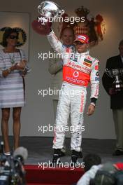 27.05.2007 Monte Carlo, Monaco,  Lewis Hamilton (GBR), McLaren Mercedes - Formula 1 World Championship, Rd 5, Monaco Grand Prix, Sunday Podium